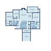 C11G Floor Plan at The Jax Apartments, San Antonio, TX